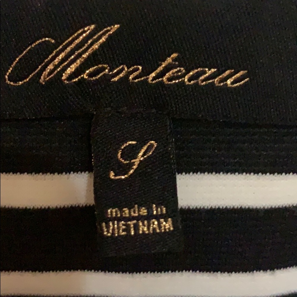 SALE! ❤️ black white striped Jacket  3/4 sleeve - Picture 6 of 7